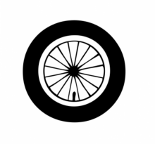 Bebe Basic Mini 10” Size Art.288458 Black  Tire (with disc) – spare part