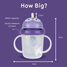 Tum Tum Baby Cup Art.288462 Olivia Owl Детский поильник с cоломинкой с 6+ мес,200 мл
