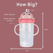 Tum Tum Baby Cup Art.288465 Bear Детский поильник с cоломинкой с 6+ мес,300 мл
