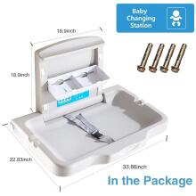 Kidsworld Removable Changing Table  Art.288488 White Pārtināmais galds (stiprināms pie sienas)