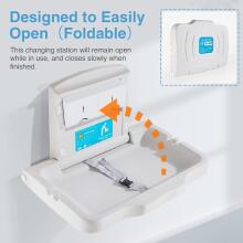 Kidsworld Removable Changing Table  Art.288488 White Pārtināmais galds (stiprināms pie sienas)