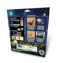 Splat Planet Wooden 3D Coloring Picture, Starry Night
