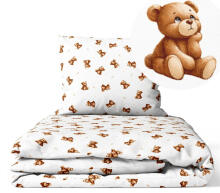 Bedding set - 6  parts - 120/90/360 - a PENSIVE BEAR