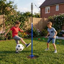 Tetherball futbola trenažieris uz stieples ar atsperi, bumba, sūknis MOVEPRO