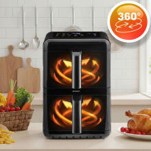 Vertical Double Chamber Oil-Free Fryer 11.6 l Air Fryer Berdsen 3000W BD-663
