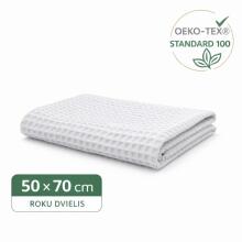 Bebe Basic Waffle Towel  Art.288859 White Waffle cotton towel 50 x 70 cm,