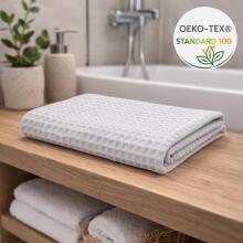 Bebe Basic Waffle Towel  Art.288859 White Waffle cotton towel 50 x 70 cm,