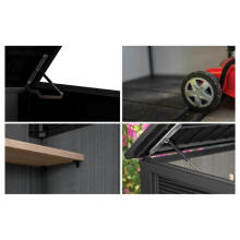 Garden shed Deco Horizontal Shed ash wood tone