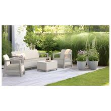Garden furniture set Scandi Linea 3 Seater Set pebble grey/light beige