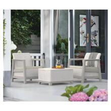 Dārza mēbeļu komplekts Scandi Linea Balcony Set oļu pelēks/gaiši bēšs