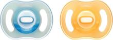 TOMMEE TIPPEE silicone soothers NIGHT GLOW ULTRALIGHT, 6-18 m., 2 pcs., 433805