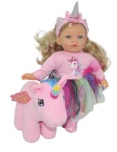 BAMBOLINA doll with plush unicorn Unicorn Dreams, 35cm, BD1260
