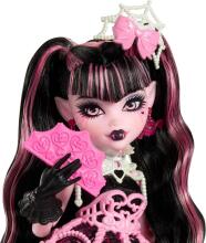 Monster High Scary Sweet Birthday – Draculaura lelle rozā ballītes kleitā ar aksesuāriem