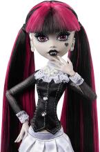 Monster High Reel Drama – Draculaura melnbaltā kolekcionējamā lelle ar plakātu