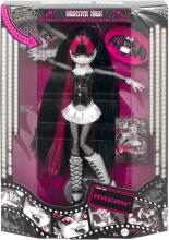 Monster High Reel Drama – Draculaura melnbaltā kolekcionējamā lelle ar plakātu