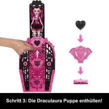 Monster High Skulltimate Secrets – Monster Mysteries Draculaura Wardrobe Set (19+ Surprises)