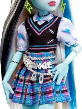 Monster High Frankie Stein Art.HXH73 lelle – elektrizējošs skolas stils ar Watzie un aksesuāriem