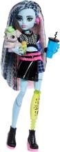 Monster High Frankie Stein Doll – Cropped Sweater & Faux Leather Skirt with Watzie & 7 Accessories