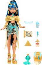 Monster High Клео де Нил – королевский золотой образ с Хиссетт и аксессуарами