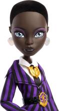 Monster High x Wednesday Bianca Barclay lelle – Nevermore akadēmijas stils ar sirēnas amuletu un aksesuāriem