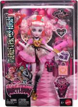 Monster High Scary Sweet Birthday Cupid Asteria lelle – rozā un sarkanā ballītes stils