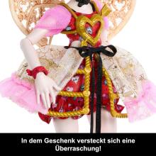 Monster High Scary Sweet Birthday Cupid Asteria lelle – rozā un sarkanā ballītes stils