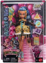 Monster High Scary Sweet Birthday Cleo De Nile Doll – Gold Party Glam Look with Accessories