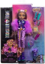 Monster High Clawdeen Wolf lelle – stilīga vilkacīte ar Crescent un aksesuāriem