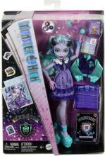 Monster High Fearbook Twyla – Movie Club Theme Doll with Yearbook & Game Night Accessories
