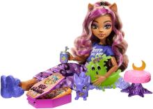 Monster High Creepover Party Clawdeen Wolf – pidžamu ballītes lelle