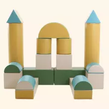 Mega Fort – Soft Play XL būvēšanas komplekts bērniem (kāpšanai, rāpošanai un piedzīvojumu klucīšu veidošanai)