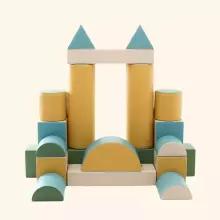 Mega Fort – Soft Play XL būvēšanas komplekts bērniem (kāpšanai, rāpošanai un piedzīvojumu klucīšu veidošanai)