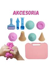 WOOPIE Kinetic Sand Set Ice Cream in a Suitcase 1kg + Accessories