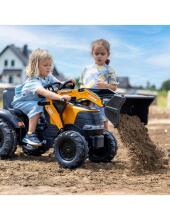 FALK Pedal Tractor Case CE with Backhoe Loader and Trailer 3-7 years