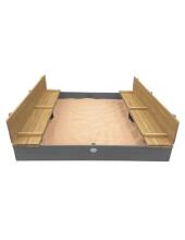AXI XXL Sandbox Ella 150x150 with Benches Gray