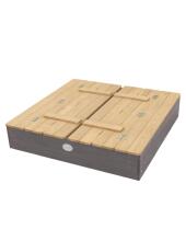 Axi Sandbox Ella 100 x 95 with Benches Gray