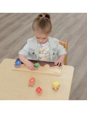 MASTERKIDZ Wooden Educational Garden Bed Numbers, Colors, and Vegetables