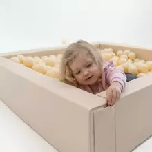 Square Ball Pit – Soft Play Sensory Ball Pit for Toddlers (Indoor & Outdoor Use)