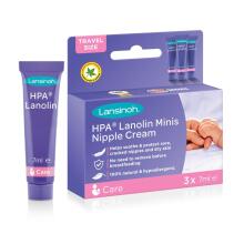 Lansinoh HPA® Lanolin Minis Nipple Cream Art.10234 Nipple cream with lanolin, 3x7 ml,