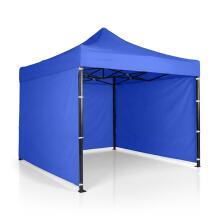 Dārza paviljons 3 sienas 3 x 3m zils plāns