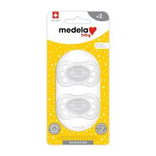 Medela Baby Pacifier Newborn Art.289923  Соска безопасная для сна,силиконовая, литая, 0-2 м+,2 шт
