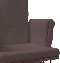 Bebe Basic Rocking Chair with Stool Art.290058 Cream Šūpuļkrēsls