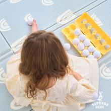 Superbe Bebe Montessori Eggs  Art.290108 Montessori Egg Puzzle - Match Shapes and Colors