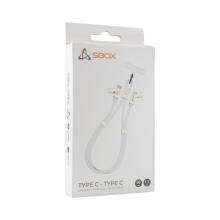 Sbox LANYARD WHITE Type-C -Type-C 1.5m White