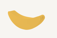 Banana – PIELĀGOJAMA KRĀSA mīksto rotaļu šūpuļzirgs