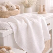 Bebe Basic Muslin Art. 051 Хлопковая муслиновая марлевая пелёнка 1 шт., 60x80 см