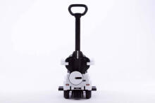 Ride-on car wiht handle - 653 - rubber wheels - eco-leather - MERCEDES G350D - WHITE