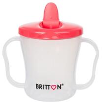 Britton Set Art.B1523+B1509 Barošanas komplekts: krūzīte ar snīpīti 200 ml + silikona knupis ar turētāju 3–6 mēn.