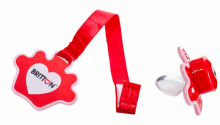 Britton Set Art.B1523+B1509 Barošanas komplekts: krūzīte ar snīpīti 200 ml + silikona knupis ar turētāju 3–6 mēn.