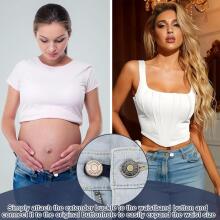 Kidsworld Waist Extender Button Art.290386 Набор из 10 регулируемых удлинителей талии на пуговицах, подходящих для мужчин и женщин 2 размера в комплекте.